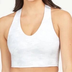 EUC SPANX White Camo Sports Bra